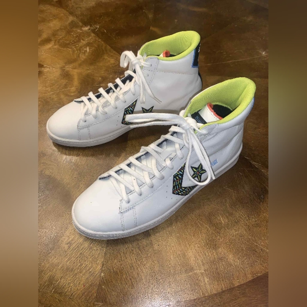 Converse Pro Leather High Peace Unity Men's 9 Women's 10.5 High-Top Sneakers - Picture 2 of 7